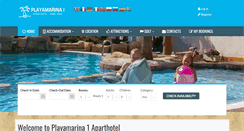 Desktop Screenshot of playamarinahotels.com